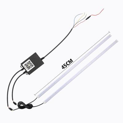 China Colorful Light Silicone Tube Car Working APP+RF45CM Item Headlight Lamps for sale