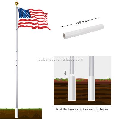 China New style 25ft telescopic telescopic flag pole high performance flagpole rotation aluminum flag pole for sale