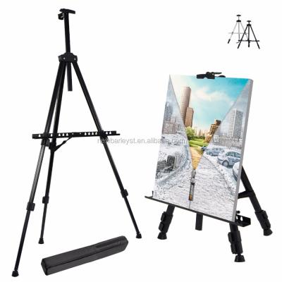 China Aluminum Easel Field Painting Easel With Bag, 21 To 66-Inch Height Adjustable For Tabletop / Floor for sale