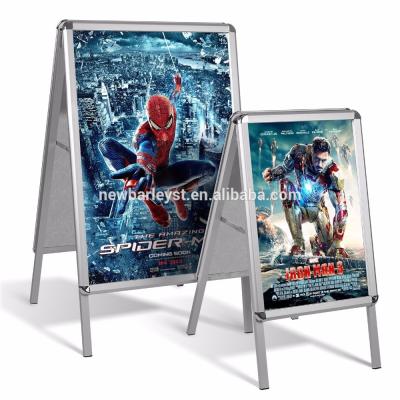 China Portable Double Side A Frame Factory Price Aluminum Alloy A-frame Display Stand for sale