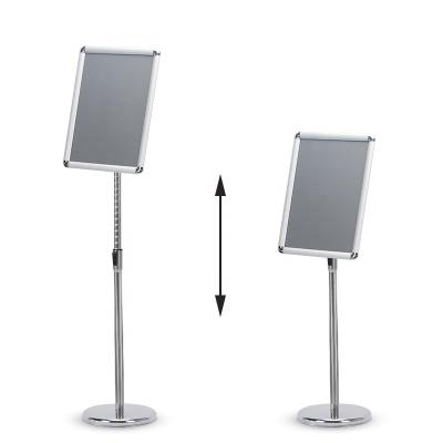 China Daily Necessities Adjustable Poster Holder A3/A4 Sign Display Rack A3/A4 Clip Frame Poster Holder for sale