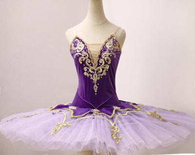 China New design attractive purple velvet leotard or childer ballet leotard adult tutu skirt accept custom made. New--03 for sale