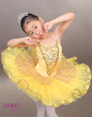 China Dress up new golden children's ballet tutu children professional ballet tutu skirt CBT--001 for sale