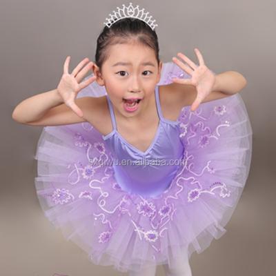 China Beautiful the new beautiful children's ballet tutu lilac tutu skirt for girls CBT-004 for sale