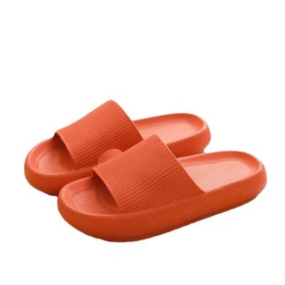 China Fashion Trend Women Lightweight Anti-skid Sandals Soft Thick Single Chamber Slips Pure Color Eva Indoor Slippers 2022 for sale