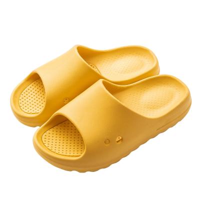 China Fashion Trend Simplicity Designs Eva Solid Color Home Sandal Yellow Men Ladies Slippers Designs for sale