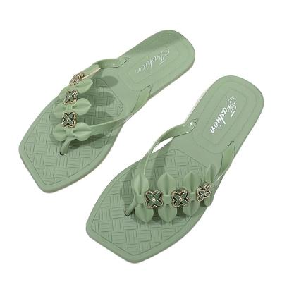 China Summer Fashion Trend Fashion Trend Beach Soft Bottom Women Student Removable Flip Flops for sale