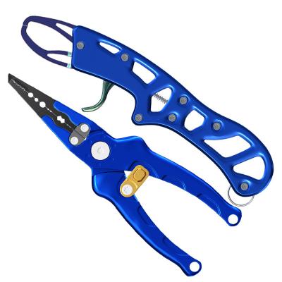 China Fishing rod rope CWFA02 Fishing Accessories Aluminum Alloy Fishing Pliers Line Cutter Multi Functional Knot Scissor Snap Hook Fish Grip for sale