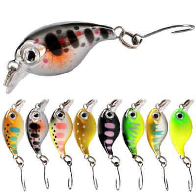 China ABS Hard Plastic CWCRA02 Wholesale OEM Bionic Bait 2.1g/3.6cm Crankbait Lure Minnow Casting Lure Hard Plastic Crankbait Sea Fishing Baits for sale