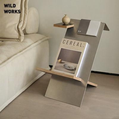 China Worksi Adjustable Wild Minimalist Side Table Combination Vintage Stainless Steel Modern Bauhaus (Other) Minimalist Design for sale