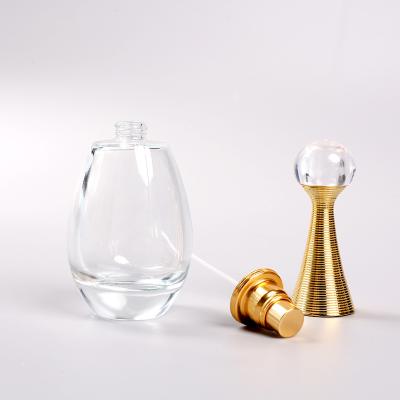 China Personal Care Customized Cosmetic Bottles For Female Perfume Bottles With Gold Spray Cap for sale