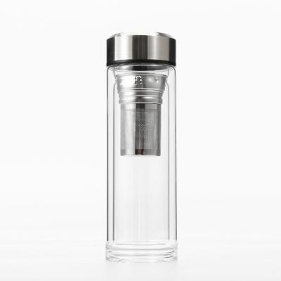 China High End Portable Drinking Water Suction 350ml Tea Drink Bottle Minum Sublimation Glass Water Bottles for sale