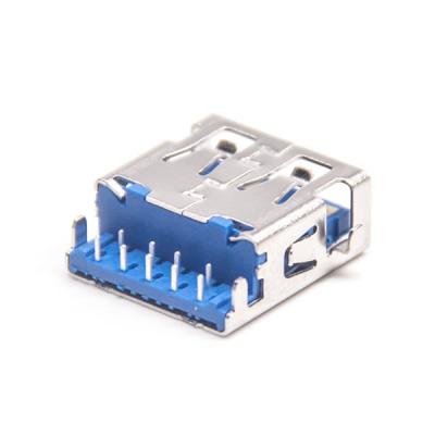 China USB3.0 A Type, Receptacle, Through Hole Type, Reflow Soldering, Offset,H=2.11, HULYN for sale