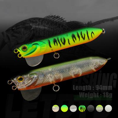 China LETOYO LHB028 Snap Lure Wobbler 10cm 18g Topwater Bait Artificial Hard Minnow Tongue Plate Switchable Fishing Tackle LHB028 for sale