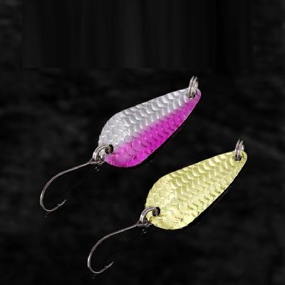 China Metal Jig Metal Lure 3g/31mm Spoon Artificial Hard Trout Fishing Tackle Lure Reflective for sale