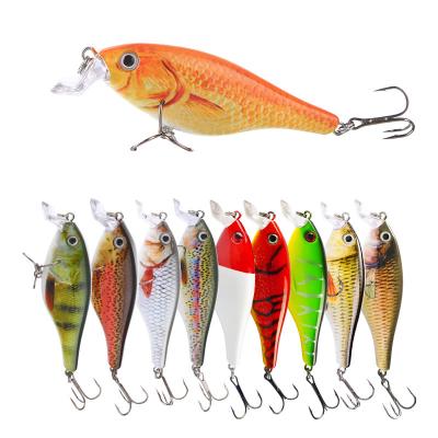 China ABS Plastic Crankbait Fishing Lure 80mm Plastic Wobblers 12g Sinking Hard Bait for sale