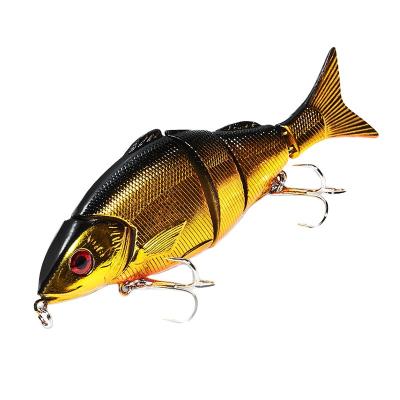 China LHB014 Vivid Action Multi Section Swimming Jointed Fish Lures Floating Wobblers 130mm/21g Swimbait Aritificial Hard Bait Bass Pike WinterTackle for sale