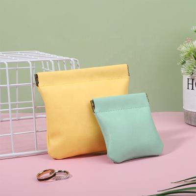 China Making Jewelry Attract Luxury Pink PU Leather Drawstring Pouch For Key Change Coin PU leatherJewelry Bag for sale