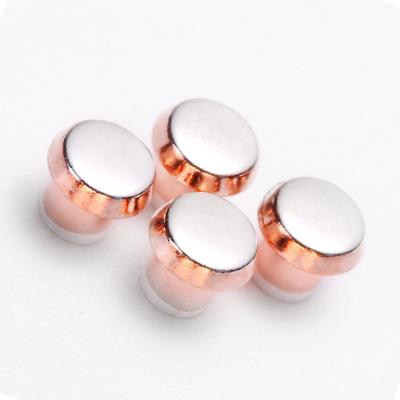 China Electronics Electric Point Contacts Trimetal Copper Compound Contacts For Timer Switch for sale