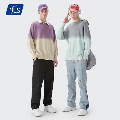 China YLS Winter Autumn Breathable Loose Sweater Men Custom Logo Knnitted Sweaters for sale