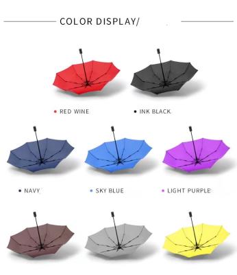 China Modern Windproof Travel Umbrella Strong Wind And Compact Light Automatic Heavy Duty Folding Backpack And Portable Small Umbrella for sale