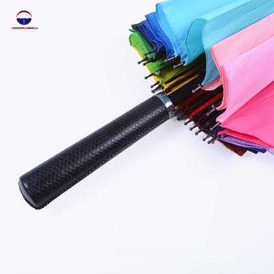 China Cheap Luxury Morden Rainbow Golf Umbrella With Fan for sale