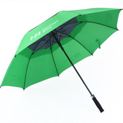 China Large Logo Customized Promotional Golf Umbrella Traditional Windproof for sale