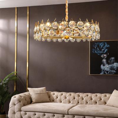 China Decoration Lighting American Home Decor Kitchen Crystal Chandelier For Living Room Lamp Light OEM ODM Design Modern Luxury Black Frame Wrought Iron for sale