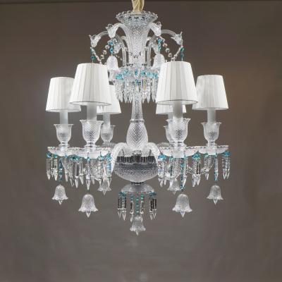 China Modern Luxury Glass Crystal Baccarat Chandelier Light For Bedroom Living Room Hotel Lobby Restaurant Gold Red White Custom Traditional for sale