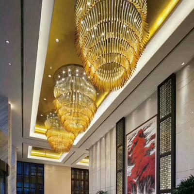 China Modern Decorative Best Selling Large Crystal Chandelier For Hotel Restaurant Contemporary Decorative for sale