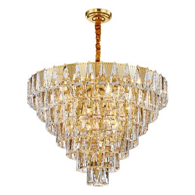 China Contemporary Stylish Round Modern Crystal Led Ceiling Mount Flush Light for sale