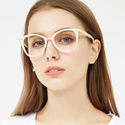 China 2022 Fashion Round Hot Selling Super Light Glasses Frames Oversized Women Round Optical Glasses Frames for sale