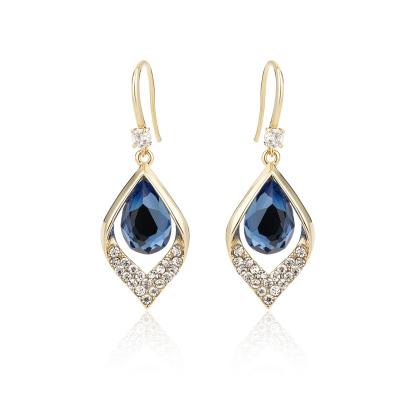 China Modern All Match Korean Crystal Earrings Water Drop Jewelry Earrings For Fashion Lady RTS for sale