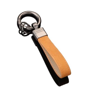 China Leather Key Chain Car Logo Key Ring Custom Made Simple Wholesale Fashion PU Metal RTS for sale