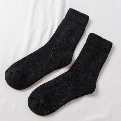 China Viable Hot Sale Winter Thickening Woolen Socks Warm Pure Color Allmatch In Running Socks RTS for sale