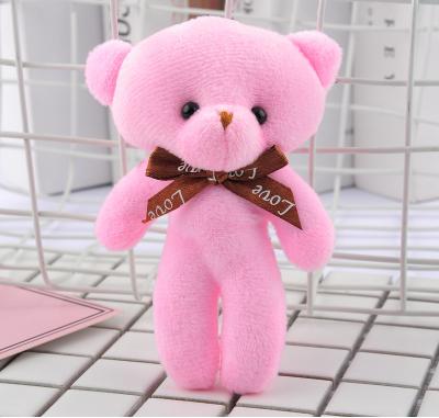 China Softly 2021 Hot Selling Plush Toy Teddy Bear Key Chain Toy Wholesale Cute Baby Kids Key Chain Toys for sale