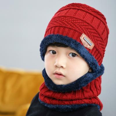 China Yiwu Autumn Winter Thickening Warm Cold-proof Hat Knit Wool Warm Beanie Hats Korean Hot Selling With Headscarf for sale