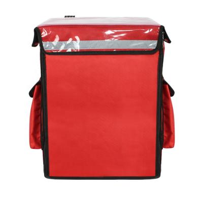 China 42L Thermal Insulated Lunch Ice Food Pizza Delivery Bag Thermal Insulated Large Cooler Bag for sale