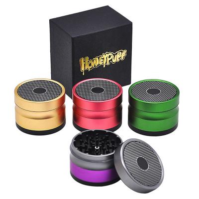 China BEYOU Modern 4 in 1 Herb Grinder Aluminum Alloy Custom 4 Parts Smoking Herb Grinder For Weed for sale