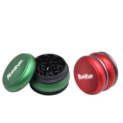 China Eco-friendly Chinese Type Herb Grinder Four Layer Aluminum Tobacco BEYOU 63mm Chess Grinder for sale