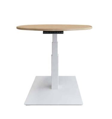 China Modern Single Column One Leg Mobile Electric Motorized Height Adjustable Desk for sale