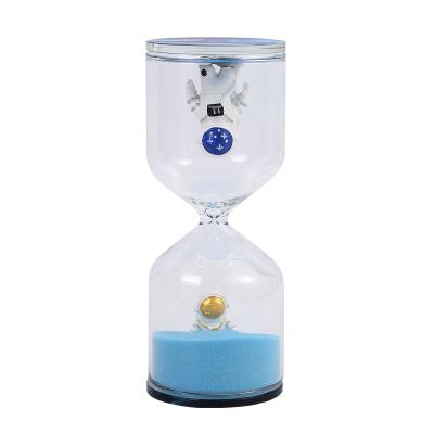 China Tiny Astronaut Hourglass 5/10 Hourglass /15/30 Sand Timer Hourglass Timer Children Hourglass Timer Sand Decorative for sale