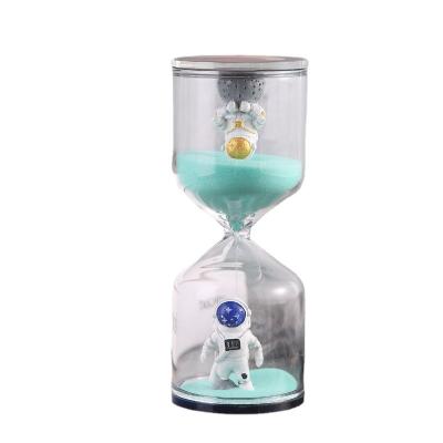 China Wholesale 5/10 /15/30 Astronaut Hourglass Sand Timer Kids Tiny Timer Children's Sand Watches For Decorative Sand for sale