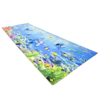 China Stain Resistant Ocean Theme 3D Resolution High Definition Digital Printed Carpet for sale