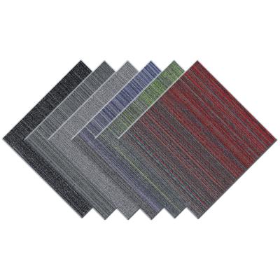 China NT18 Fire Retardant Washable In Stock 100% Nylon Colorful Hotel Carpet Tiles Hotel for sale