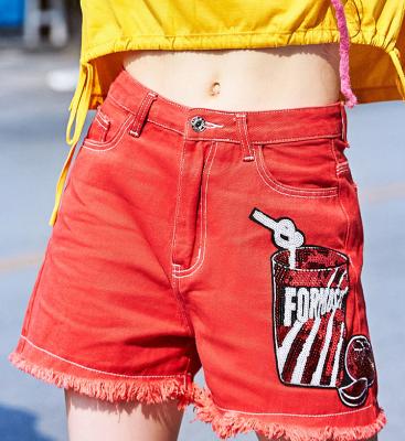 China 2022 Latest Design Sexy QUICK DRY Denim Jean Shorts For Women High Waist Streetwear Fashion Ladies Short Jeans for sale