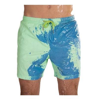 China Anti-wrinkle Summer Hot Selling Polyester Loosen Custom Quick-Dry Water Reactive Color Mens Gym Beach Panel Changing Shorts for sale