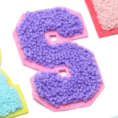 China 3D Sew On Full Custom Embroidered Fashion Glitter Patches for sale