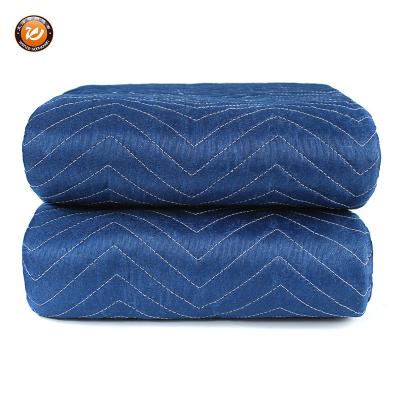 China Disposable hot sale 72*80 inch polyester moving pad packing blankets furniture protection for sale