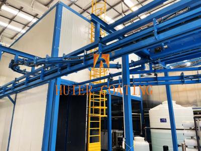 China PLC Controlled Ceiling Mounted Steel Hanging Conveyor System with Chain Hanger for sale